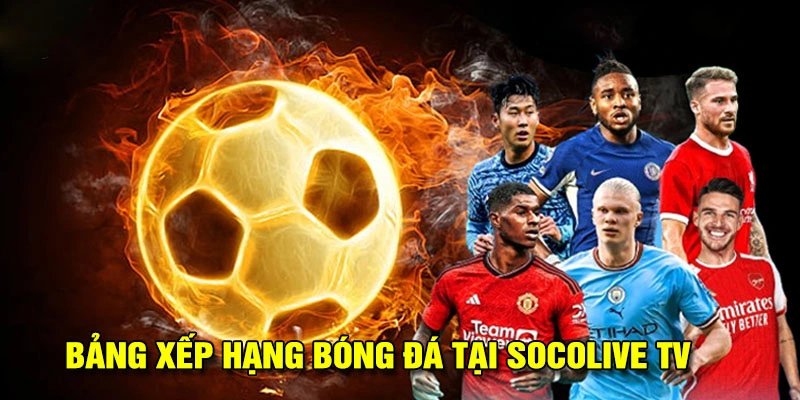 Bảng xếp hạng bóng đá tại Socolive